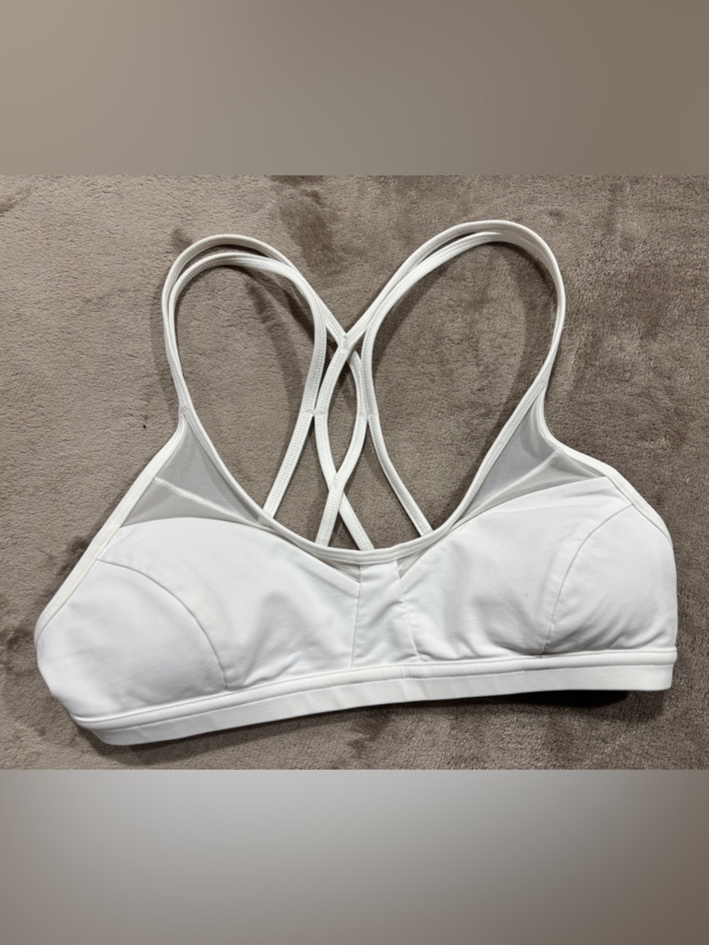lululemon athletica White Strappy Sports Bra